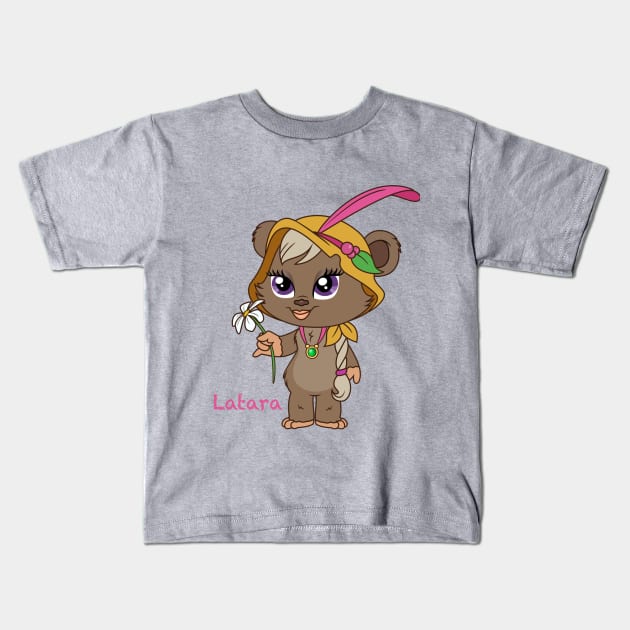 Cute Latara Kids T-Shirt by SpaceMomCreations